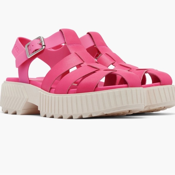 Sorel Ona Streetworks Fisherman Platform Sandals Pink Size 7 - Picture 12 of 13